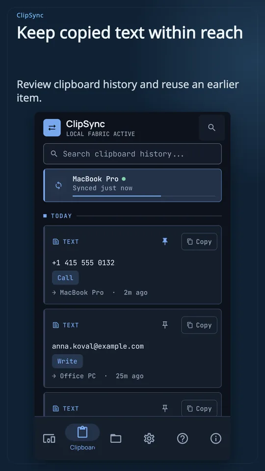 ClipSync screenshot 2