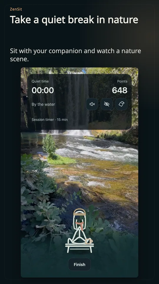 Zen Sit: Relax & Nature Sounds screenshot 1
