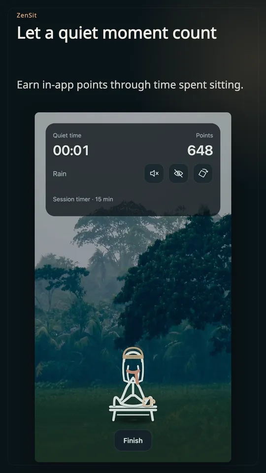 Zen Sit: Relax & Nature Sounds screenshot 3